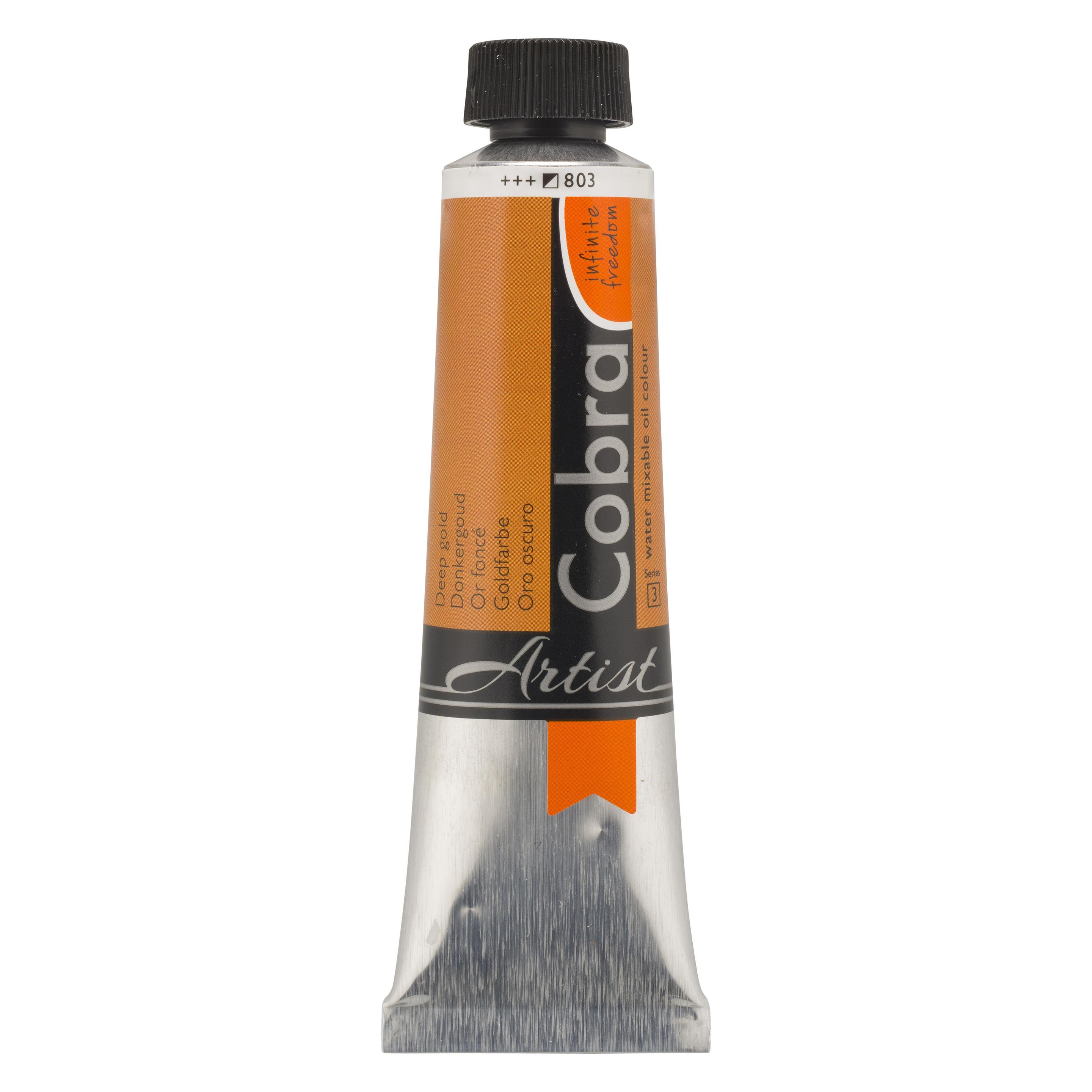 Talens Oelfarbe Cobra wasservermalbar Goldfarbe 803 (40 ml) (21058030)