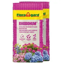 FLORAGARD® Rhodohum Spezialerde für Moorbeetpflanzen 2x 18L