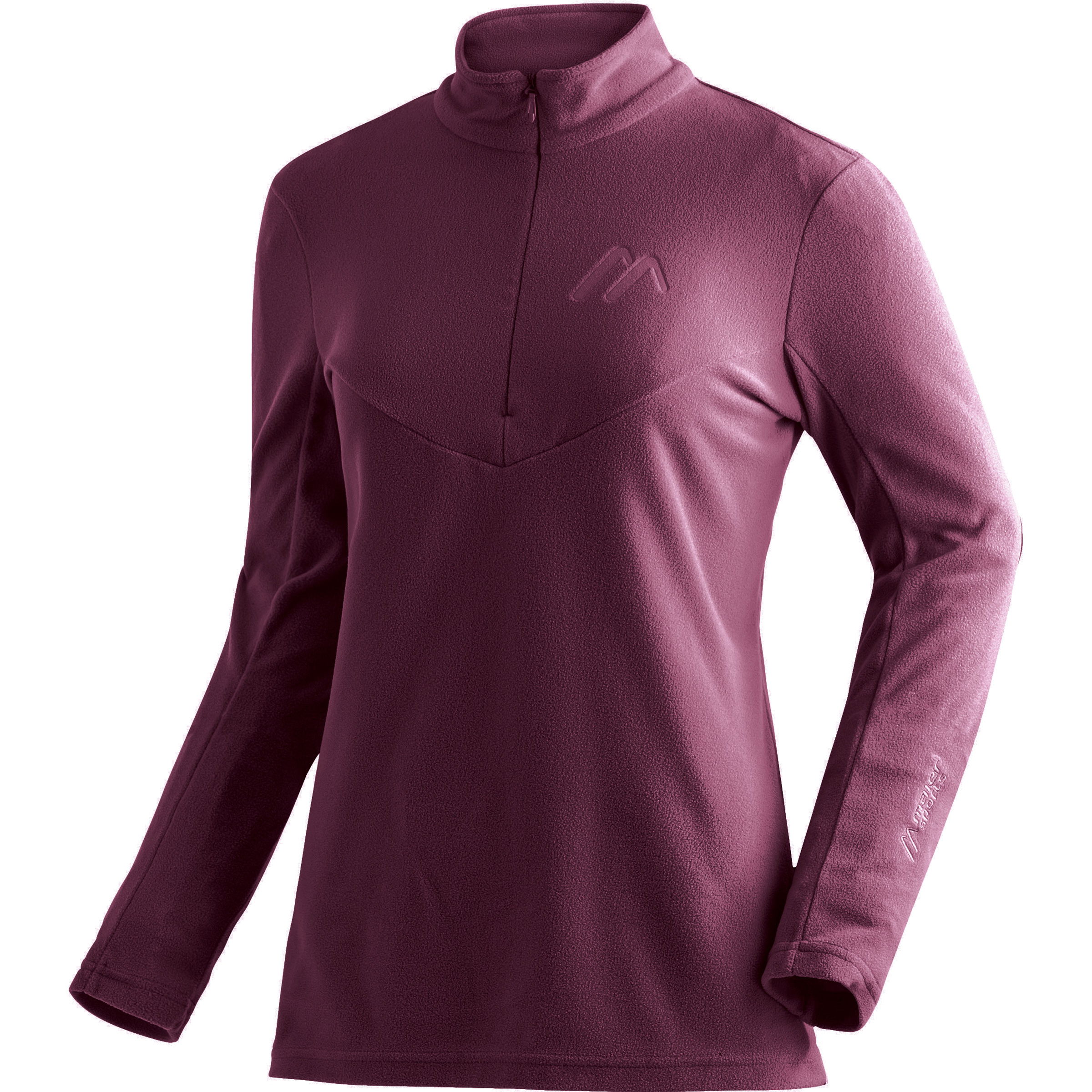 Maier Sports Denise Half Zip Damen Pullover lila Größe M Skifahren | Freeride Elastisch