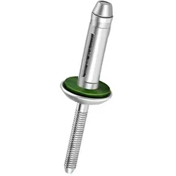 QONNECT® - Q-Split Power Presslaschen-Blindniet mit Neopren Dichtscheibe Alu/Alu Flachrundkopf 5.2 X 28.6