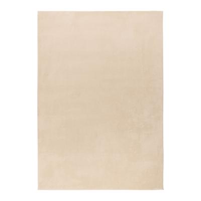Teppich KAYOOM "Earthquake 225", beige, B:80cm H:14mm L:140cm, Polyester, Teppiche, Teppich, auch als Läufer, dichter uni Kurzflor, Wohnzimmer
