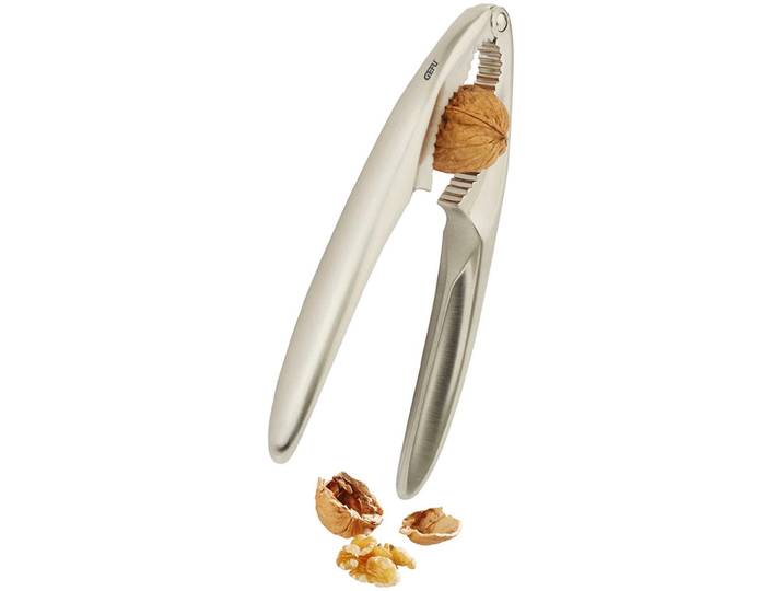 Nussknacker GEFU CLASSICO , silber, B:4,9cm H:1,9cm L:16,7cm, Zink, Nussknacker, Nussknacker, extra schwere Qualität, Zink