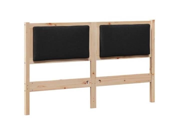 HGLADYU Kopfteil mit atmungsaktivem Design und glatter Matter Oberfläche inklusive hellgrauer Holzspanplatten-Rückwand aus Massivholz Kiefer