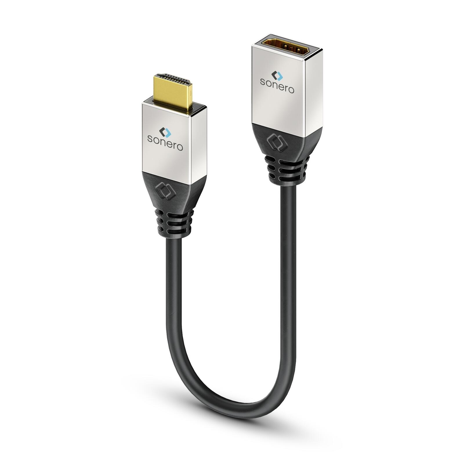 Sonero HDMI auf HDMI Adapter Kabel 0,25m S-HCA000