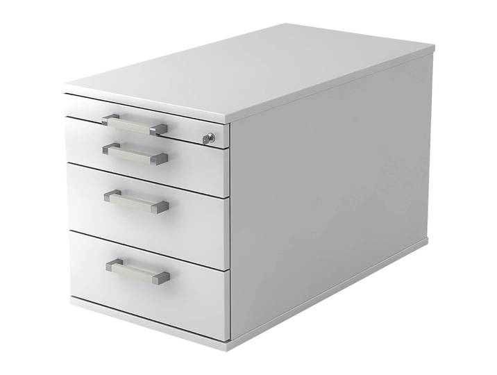 Rollcontainer Office weiss Holzwerkstoff B 43 H 51 cm - Rollcontainer