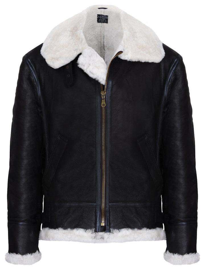 Pilot B3 Flying Shearling Schaffell Bomber Fliegerjacke