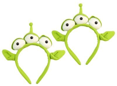 Fusion Finds Three Eyed Alien Plush Headband Costume Accessory For Halloween Parties, Cosplay & Kids Dress Up 2pcs