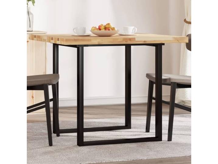 PTUGUOF Tischplatte Quadratisch 90x90x4 cm Massivholz Akazie Unbehandelt, Vielseitig für Esstisch, Bistrotisch, Couchtisch, Pflegeleicht
