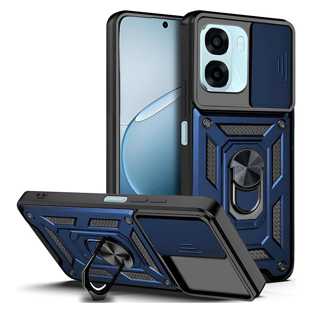 Techsuit - CamShield Series - Oppo A6x 4G / A6x 5G - Blue (Oppo A6x 5G) (68616326)