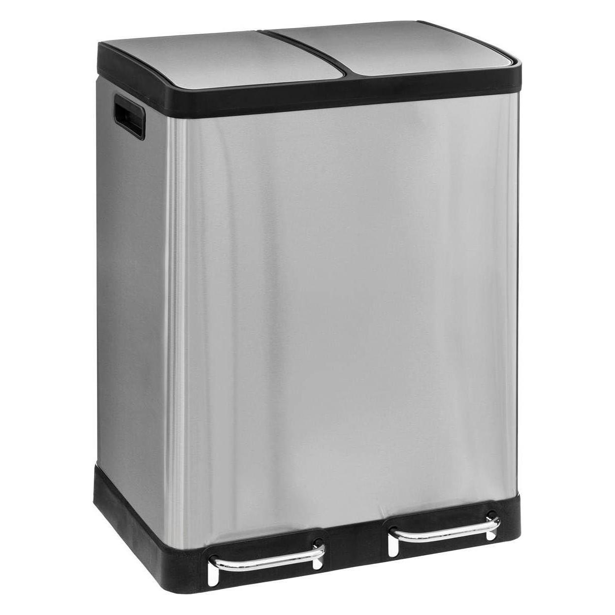 5Five Sortierbehälter mit 2 Fächern - Edelstahl (30 l) (JTI-77971783)