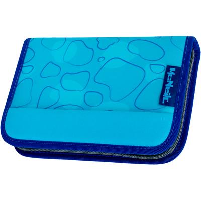 Federmäppchen MCNEILL "Etui gefüllt Bubble", Kinder, blau (bubble), Polyester, Schreibgeräteetuis Federmäppchen