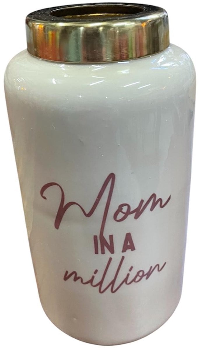 Judy vaas Mom in a million, H 16 cm x B 9 cm x D 9 cm