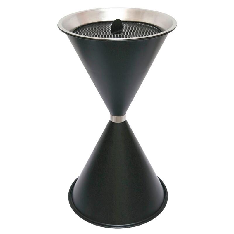 SZ Metall Standaschenbecher schwarz 29715