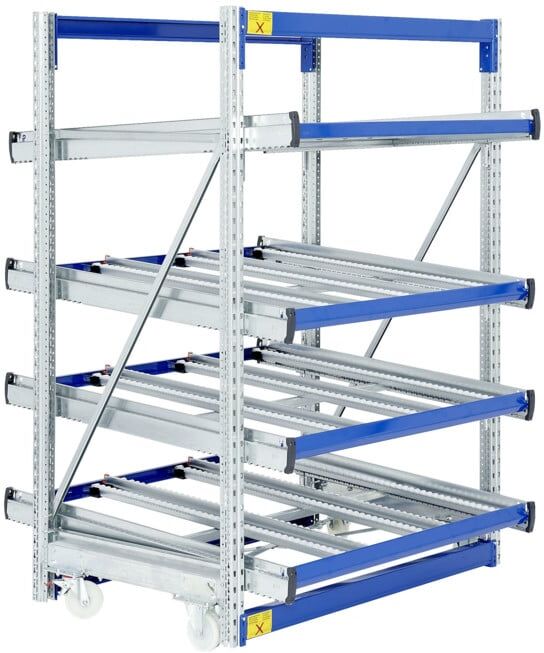 Stockage dynamique cartons Flex p 1300 montants galvanisés Bito lisseseme (C0860-0035)