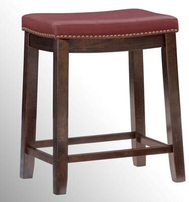 Linon Home Decor Products Ryedale Counter Stool, Counter, Claret
