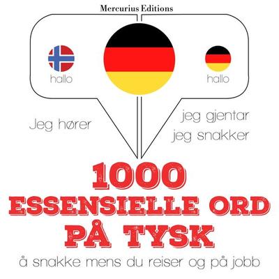 1000 essensielle ord på tysk - JM Gardner, Audio, 9782821124431