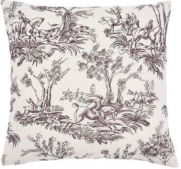 "Carson Kressley Saddler Toile Pillow - 12"" x 20"" - Ballard Designs"