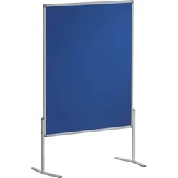 Moderatorentafel PRO, Filz/Filz, Aluminiumrahmen, 1200 x 1500 mm, blau