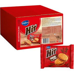 Bahlsen Kekse Hit Cocoa Creme, Doppelkeks mit Kakaocreme-Füllung, je 2 Kekse à 12 g, 45 Pack
