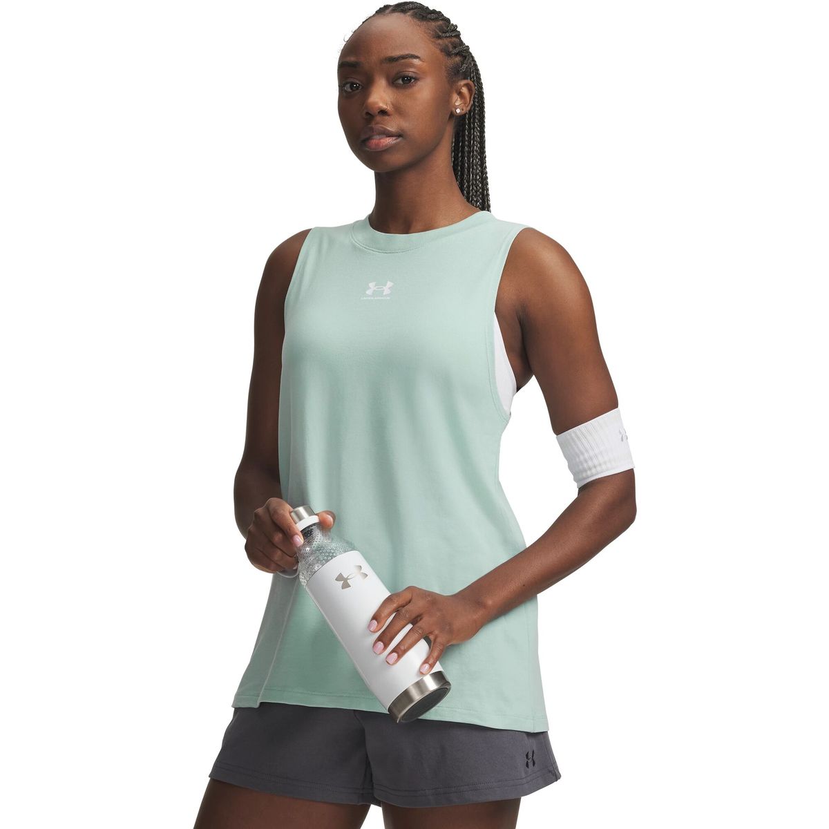 Under Armour Rival Muscle Tank blue white (477) M 1383659-477-MD
