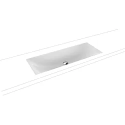 Kaldewei SILENIO Unterbauwaschtisch, alpinweiß, Perl-Effekt, 934x391 mm, Randhöhe 123 mm