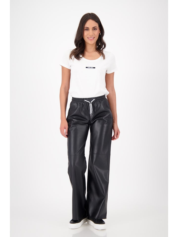 monari Kunstlederhose in Schwarz - 36