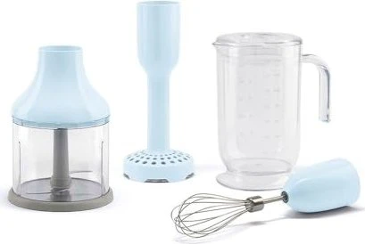 Smeg HBAC11PB Stabmixer-Set, Aufsätze pastellblau (8017709318659)
