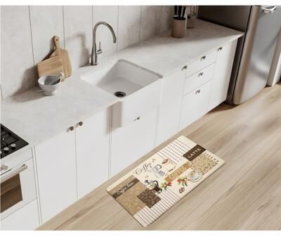 RT Designers "Latte Cucina Anti Fatigue Kitchen Rug Mat - 18"" x 30"""