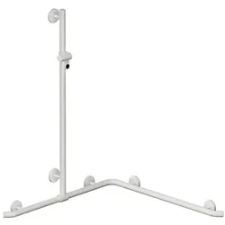 Hewi System 800 K Duschhandlauf 950.35.3109099 Brausehalterstange verschiebbar, 1100 mm, reinweiß