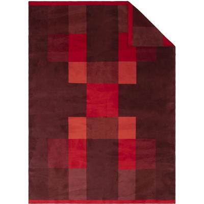 Wohndecke IBENA "Wohndecke Ravello", rot, B:150cm L:200cm, Baumwolle, Polyacryl, Polyester, Wohndecken, Wohndecke, modernes Design