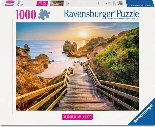 Ravensburger Puzzle Beautiful Walkways - Holztreppe zum Praio do Camillo (1000 Teile)