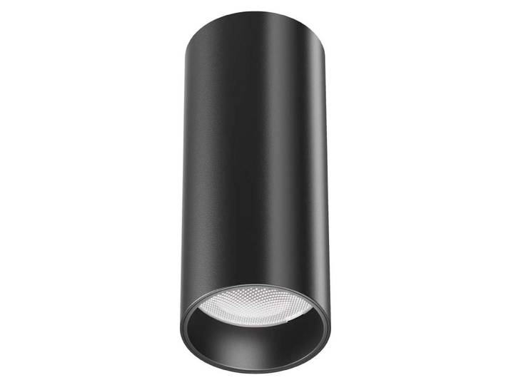 Maytoni FOCUS LED Deckenleuchte, Deckenlampe 12W 12,5cm Schwarz 3000K 90Ra Warmweiss