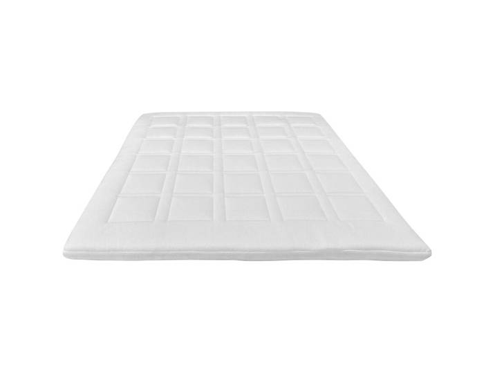 Modular Topper Jana Weiss Stretchbezug, Bezug 100 Prozent Polyester, Kaltschaumkern, Dacron-Polsterung 180 x 200 cm - Material: Stretchbezug, Bezug