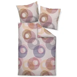 Janine Design Bettwäsche Davos 135 x 200 cm Biber Rot Beere
