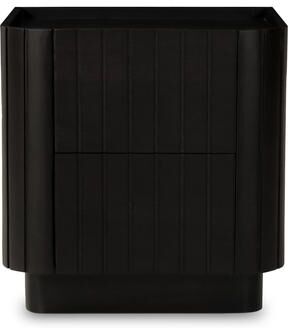 NADAAL STUDIOS Tatiana, 2-Drawer Nightstand, Matte Black