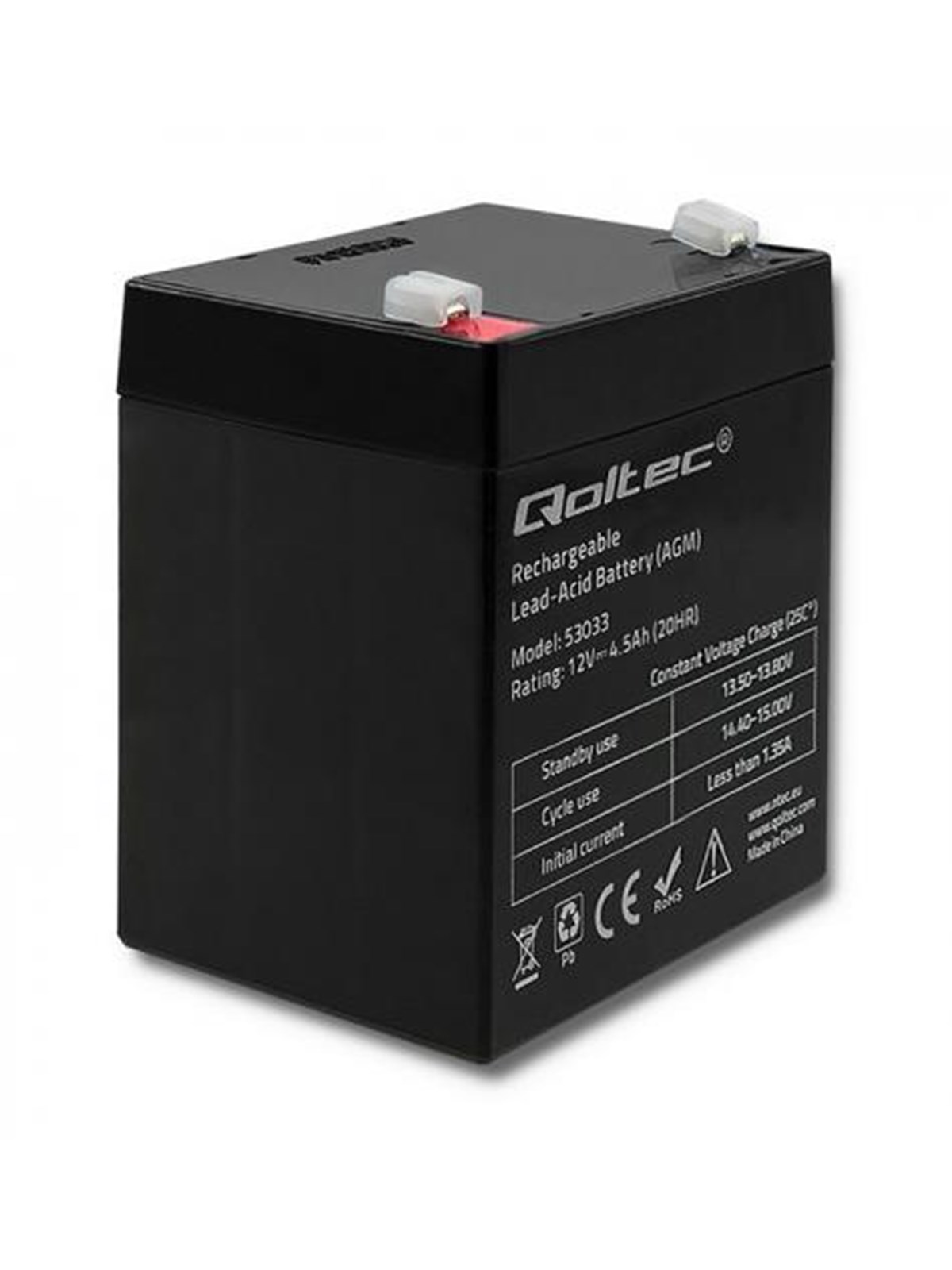 Qoltec 53033 AGM-Batterie - 15 V - 4.5 Ah