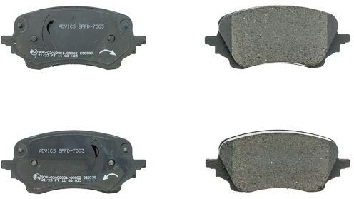 AISIN BPFD-7003 Brake pad set