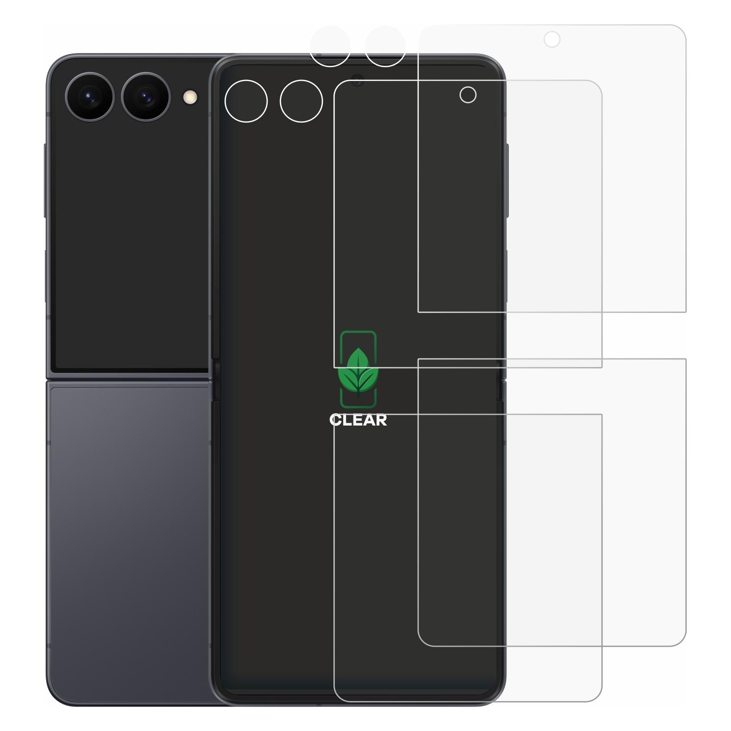 ScreenLeaf Schutzfolie für Samsung Galaxy Z Flip 8 (Display+Kamera) Displayschutz Display Schutz Folie Klar (2 Stk., Samsung Galaxy Z Flip8) (6164242)