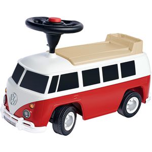 BIG Rutschauto 800055320, Bobby Car Baby VW T1, ab 1,5 Jahre, rot, mit Flüsterreifen