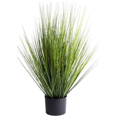 Kunstgras BOTANIC-HAUS "Grasarrangement King Festuca", grün, B:50cm H:74cm T:50cm Ø:50cm, Kunststoff, Kunstpflanzen