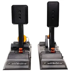 Asetek Forte S Sim Racing Gas- und Bremspedal (PC), Gaming Controller, Schwarz