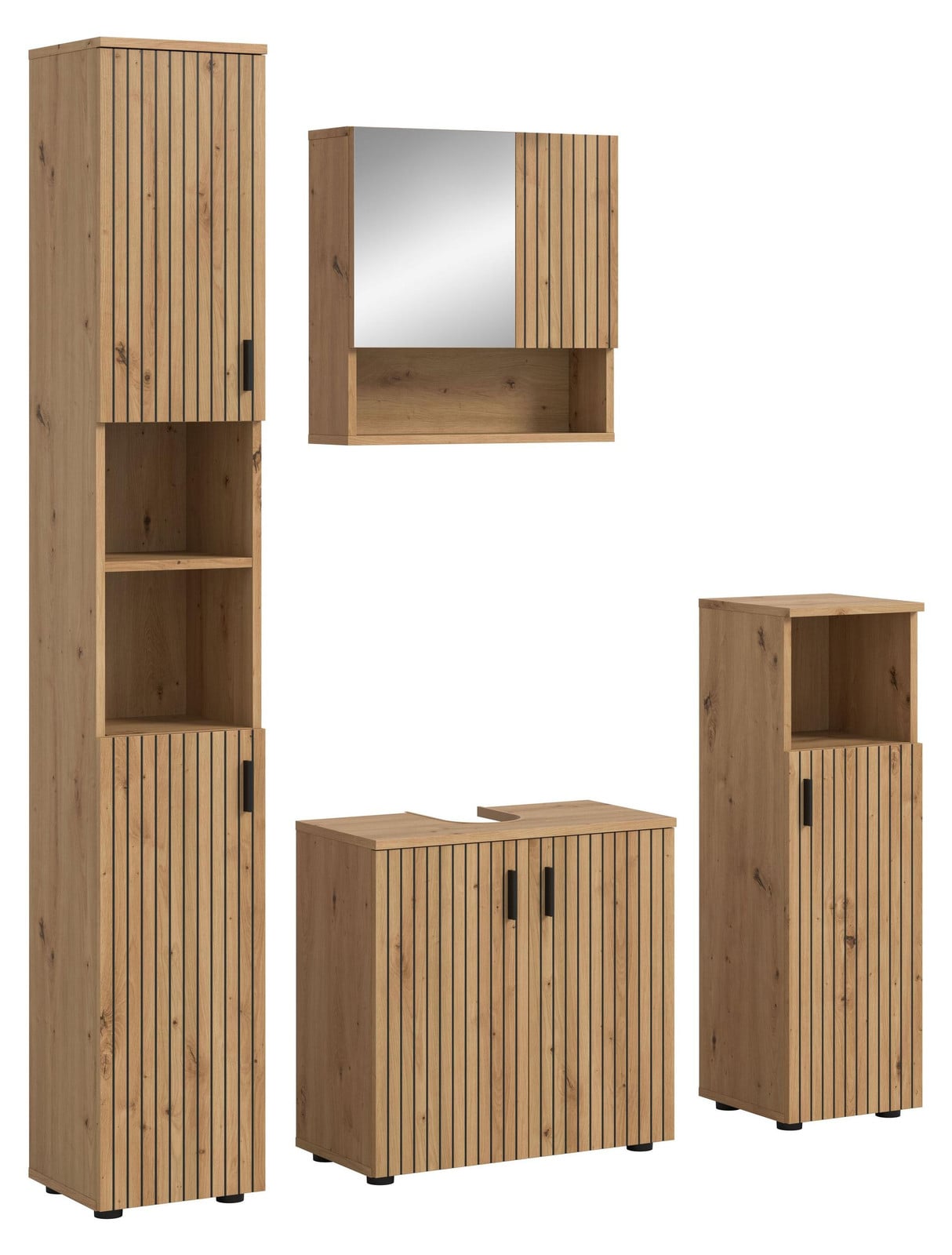 Badkamercombinatie Mone 1 | 4-delig | Artisan eikenhout