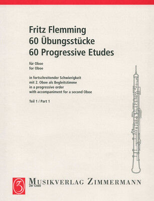 Zimmermann Verlag Flemming Übungsstücke Oboe 1