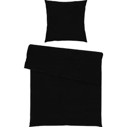 Bettwäsche Iris in Schwarz ca. 135x200cm
