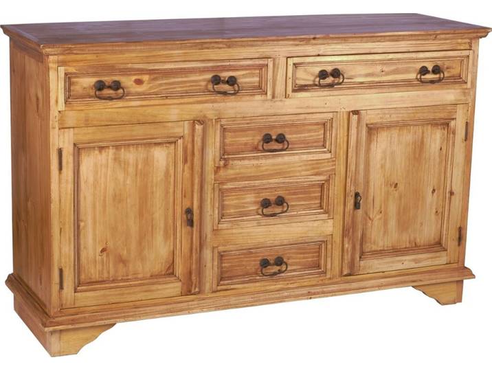 Mexico Sideboard Massivholz Pinie Landhaus Mexiko Möbel Mexikanisch