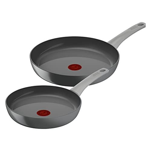 Tefal Renew ON keramische koekenpannenset, 2 delen, Grijs