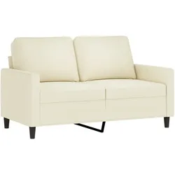 vidaXL 2-Sitzer-Sofa Creme 120 cm Samt