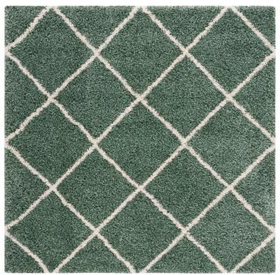 SAFAVIEH Hudson Shag Estella Diamond Trellis 2-inch Thick Rug