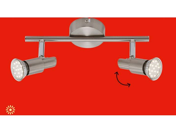 BRILONER LEUCHTEN LED Deckenleuchte One , silber (weiß, neutral), Leuchten, LED Deckenleuchte