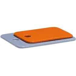 Hübsch Amare Keramikplatten, Schneidebrett, Blau, Mehrfarbig, Orange